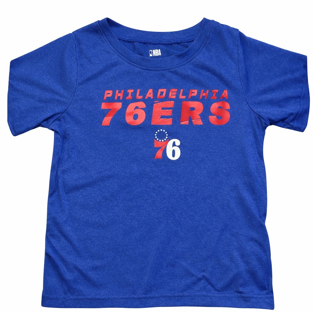 NBA 4T Kids 76ers Blue and Red Tee